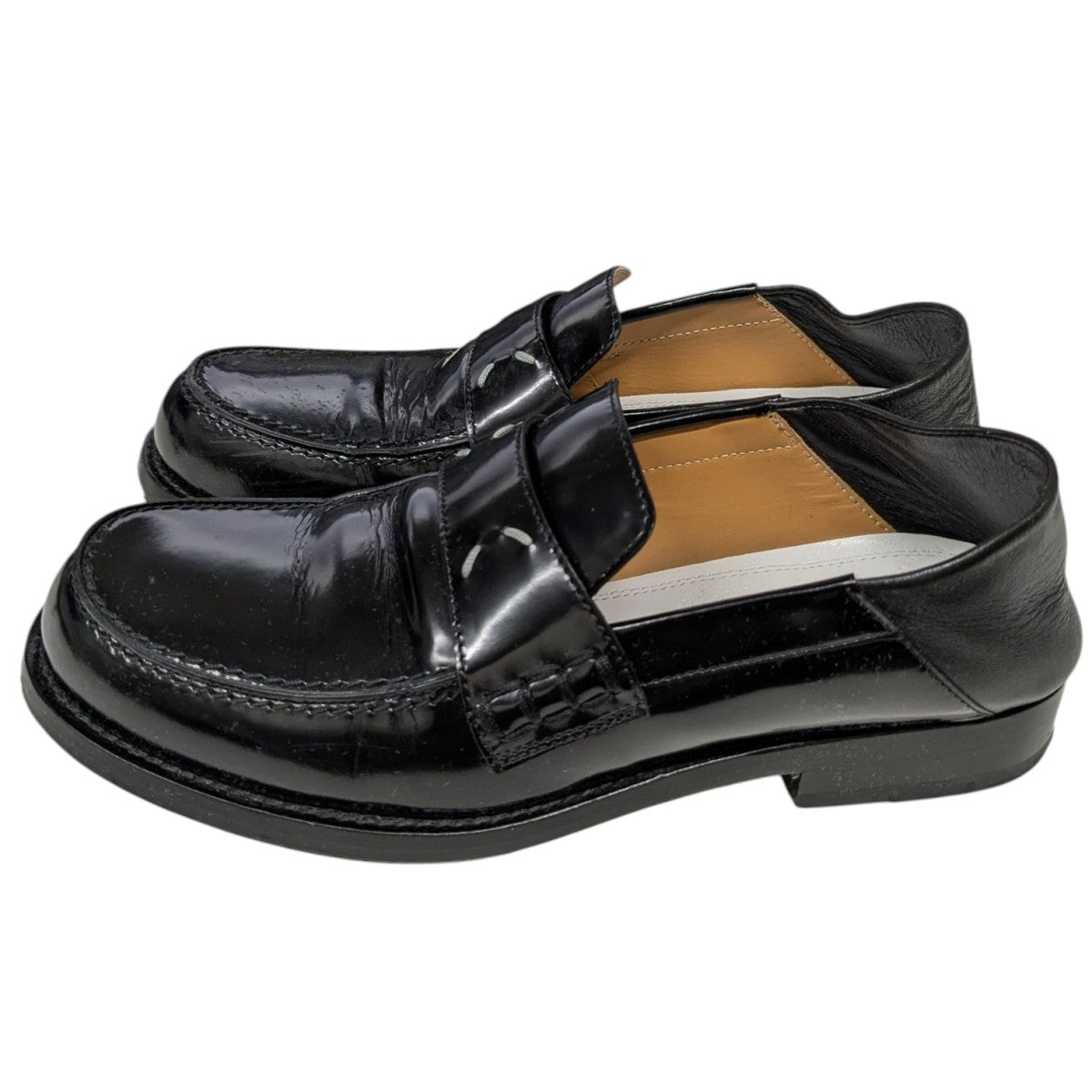 Maison Margiela ブラックローファー36 Maison Margiela＊Tabi loafers レザーローファー＊送料込