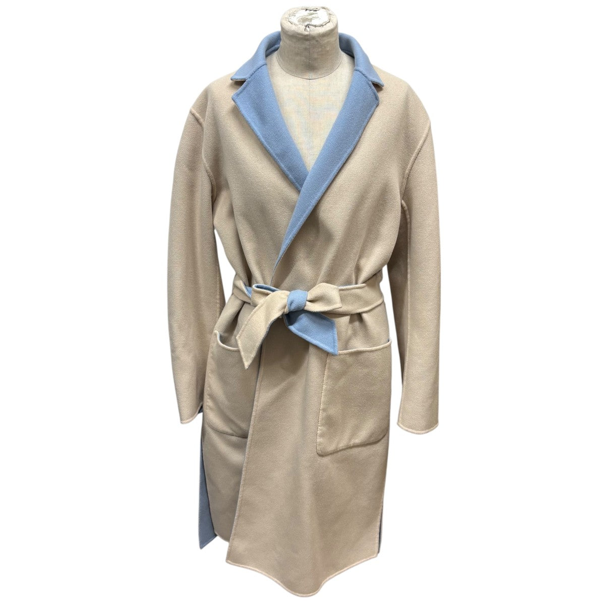 Max Mara Weekend リバーコート ネイビー ベージュ Max Mara Weekend リバーコート ネイビー ベージュ Max Mara Weekend