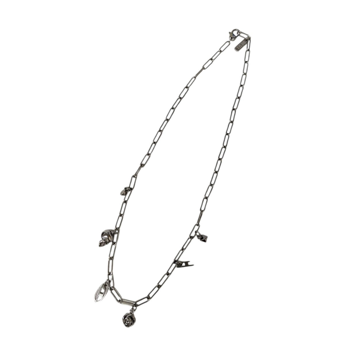 DIESEL ロゴネックレス シルバー/ゴールド ディーゼルロゴ ネックレス 中古・古着通販DIESEL (ディーゼル) ロゴ