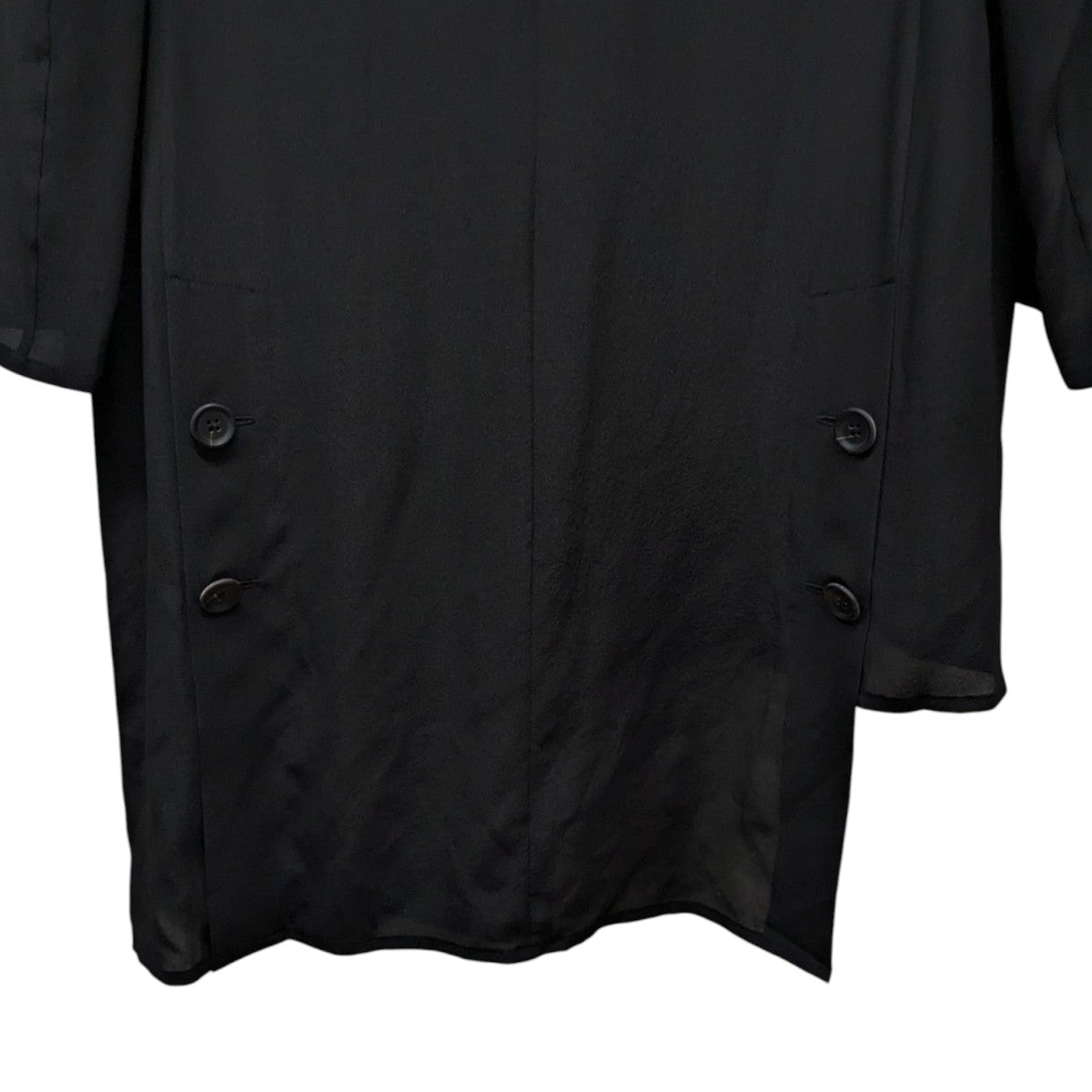 Yohji Yamamoto pour homme 25SS12M SILK DECINE TAB LONG JACKETロングジャケットHP-J36-502 古着・中古-5枚目のアイテム画像