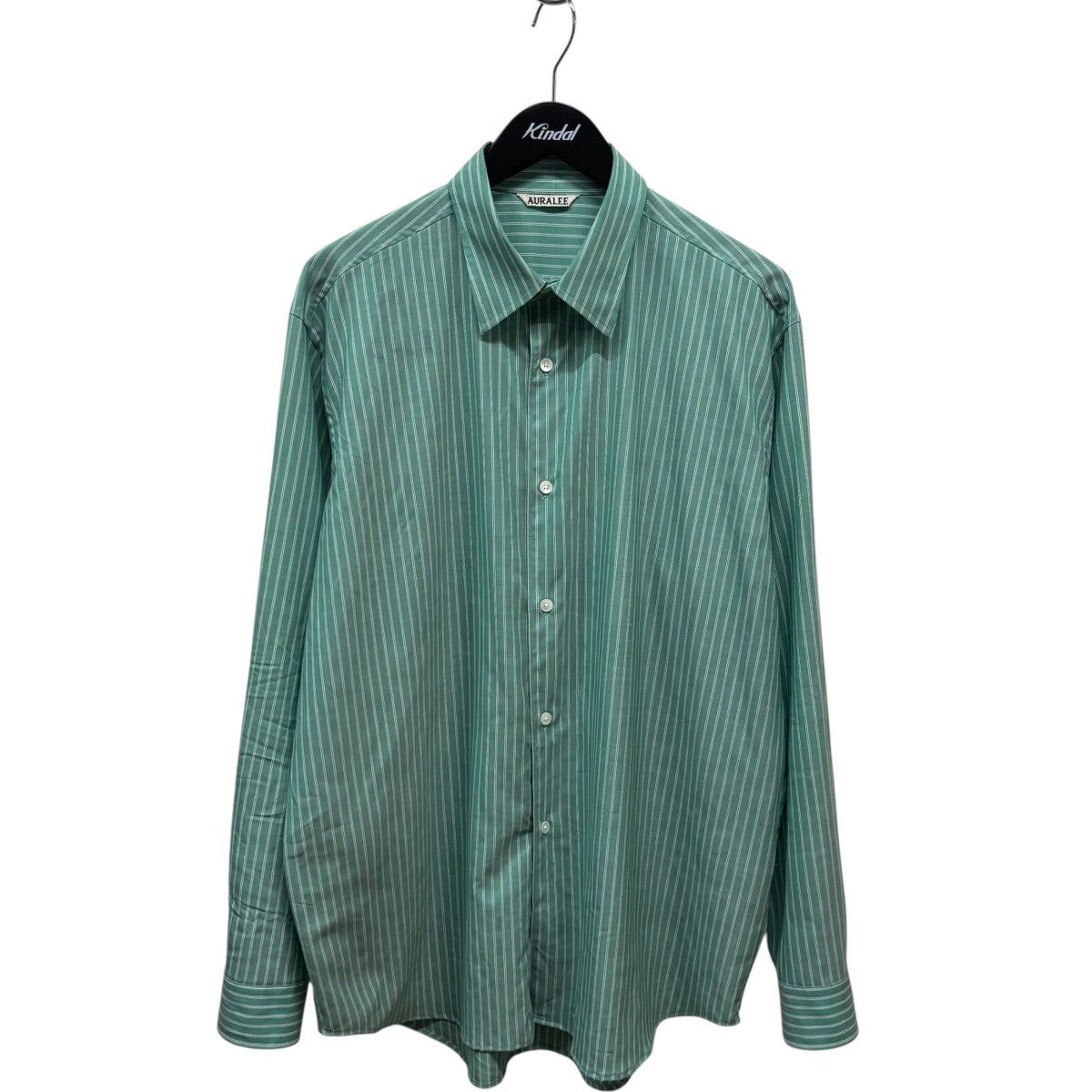 AURALEE(オーラリー) 長袖シャツA25SS01WW A25SS01WW グリーン サイズ