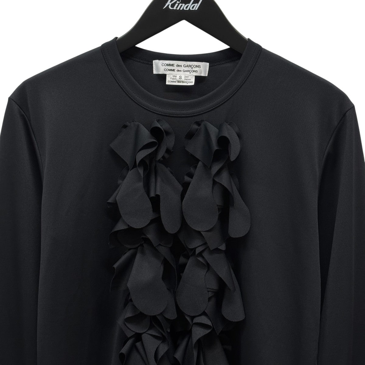 COMME des GARCONS(コムデギャルソン) Black Ruffle T-Shirt長袖