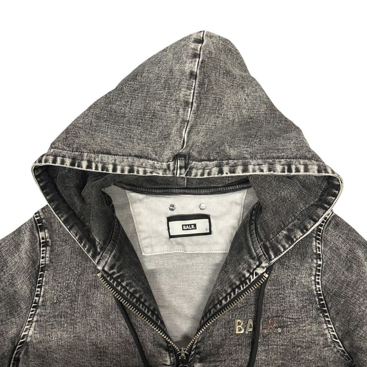 未使用 BALR. ボーラー ストレッチ ジップ フーディー S パーカー BALR.（ボーラー） パーカー メンズ ジップパーカー スウェット ロゴ
