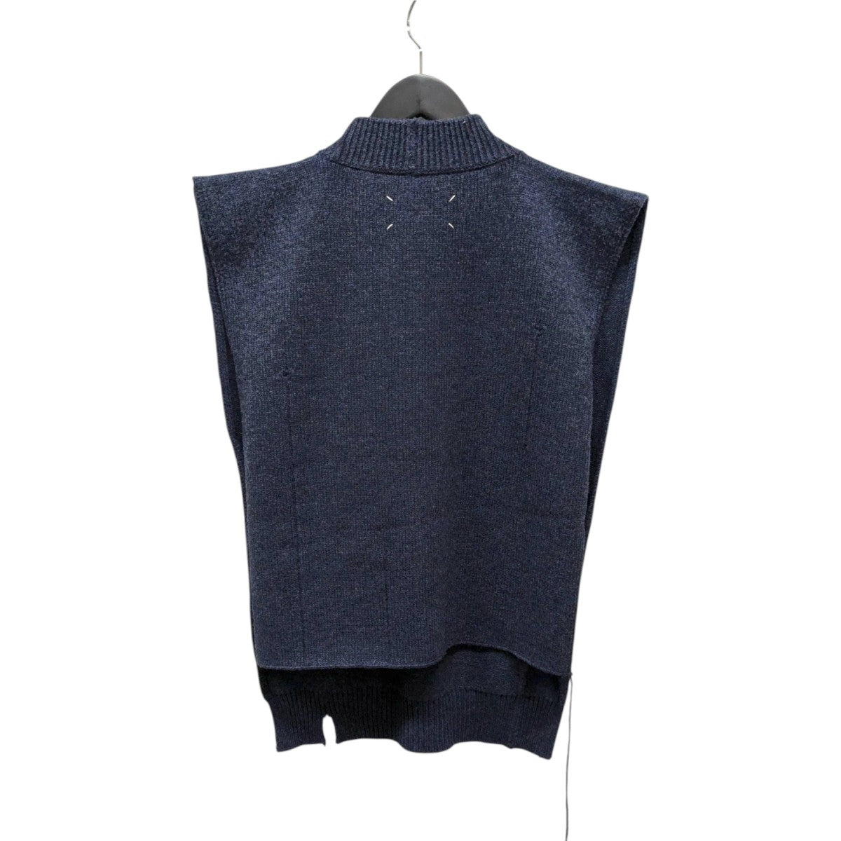 【スミス】Maison Margiela ネイビーベスト 中古・古着通販】Maison Margiela (メゾンマルジェラ) サイドオープンV