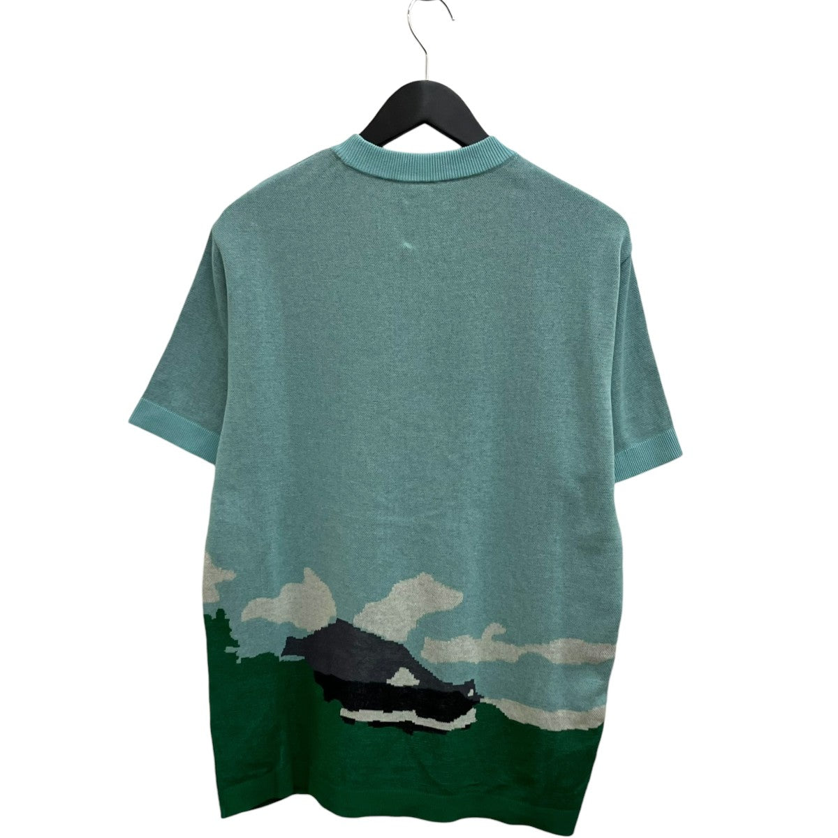 Kota Gushiken コウタグシケン 23SS 日本製 Kiyomizu Dera Tee 京都 清水寺 ニットTシャツ KGSS23-K01 2 ORANGE 半袖 トップス【新古品】【中古】【Kota Gushiken】 Kota Gushiken コウタグシケン 23SS 日本製 Kiyomizu Dera Tee 京都