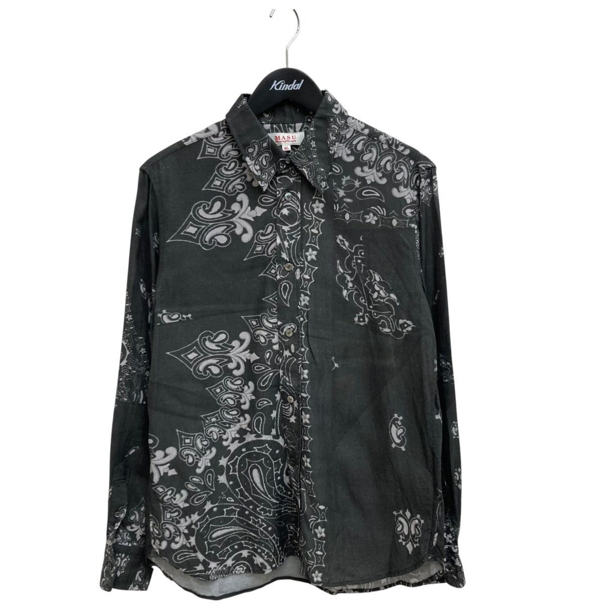 MASU CRUSHED PAISLEY PRINT SHIRT長袖シャツM25F9SL001 古着・中古-1枚目のアイテム画像