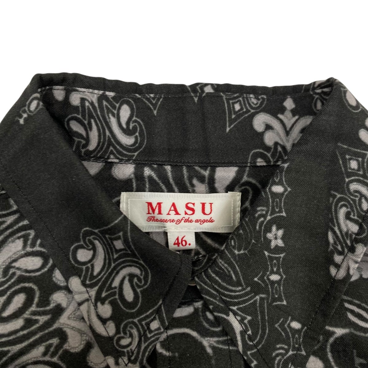 MASU CRUSHED PAISLEY PRINT SHIRT長袖シャツM25F9SL001 古着・中古-5枚目のアイテム画像