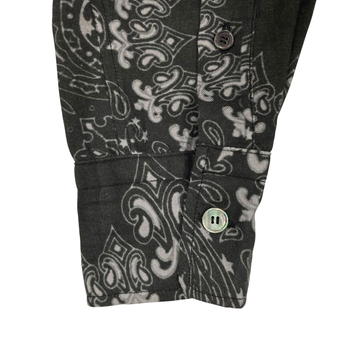 MASU CRUSHED PAISLEY PRINT SHIRT長袖シャツM25F9SL001 古着・中古-7枚目のアイテム画像