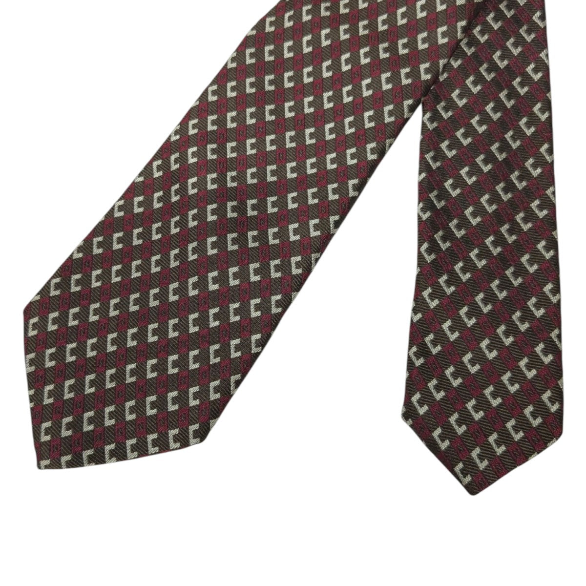 新品・未使用 クリスチャンディオール ネクタイ 超人気 トロッター ボルドー DIOR(ディオール) ネクタイ ボルドー×ブラウン｜【公式
