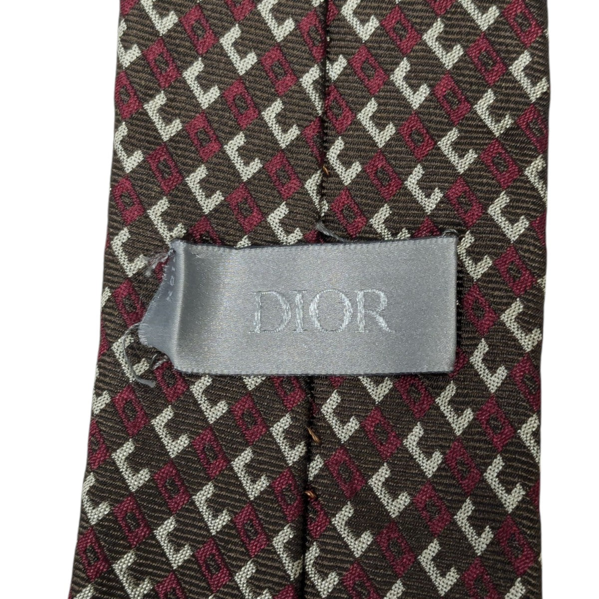 新品・未使用 クリスチャンディオール ネクタイ 超人気 トロッター ボルドー DIOR(ディオール) ネクタイ ボルドー×ブラウン｜【公式