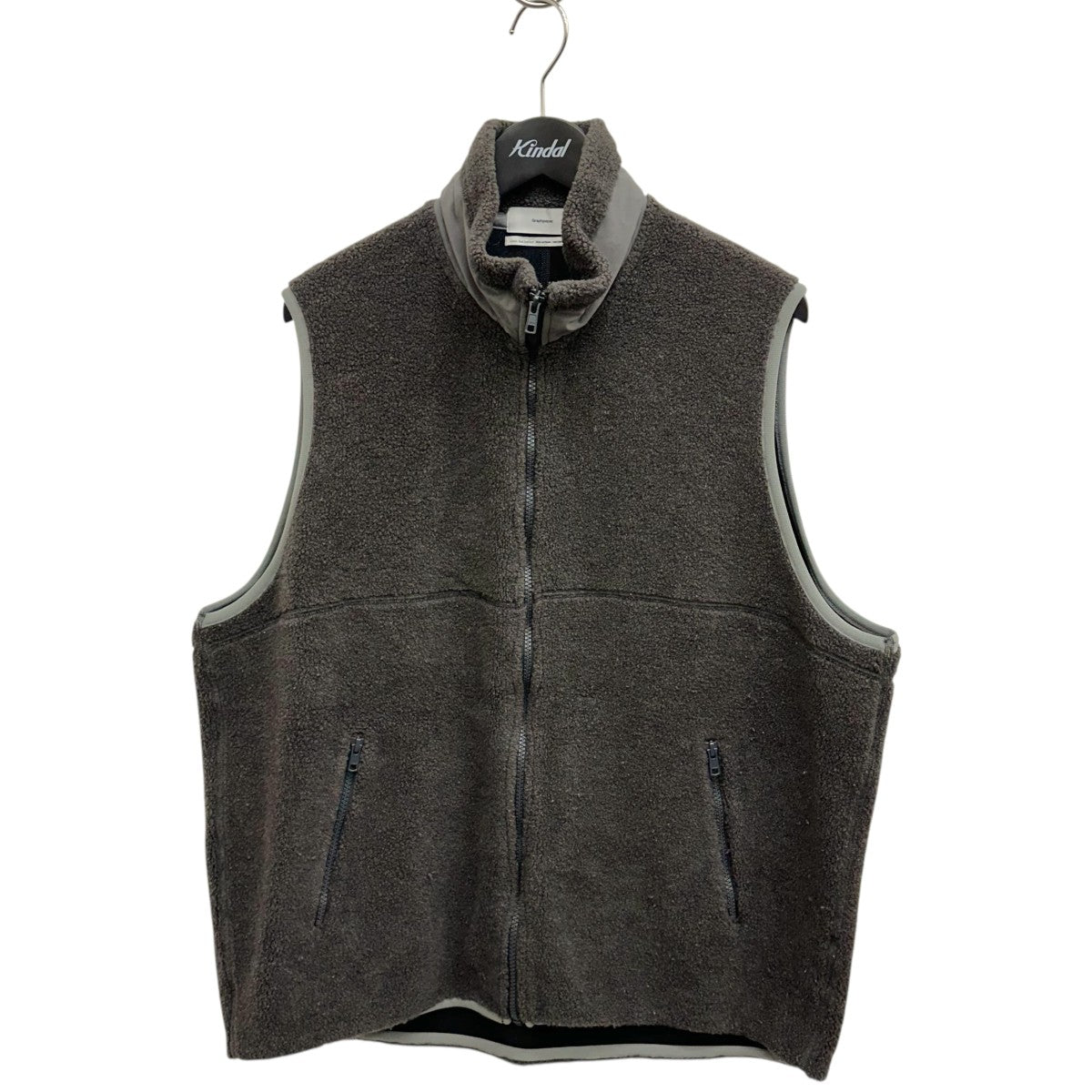 Graphpaper Wool Boa Zip-Up VestベストGU203-70167 古着・中古-1枚目のアイテム画像