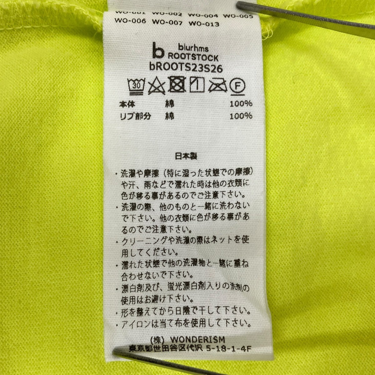blurhms ROOTSTOCK 半袖TシャツbROOTS23S26 古着・中古-7枚目のアイテム画像