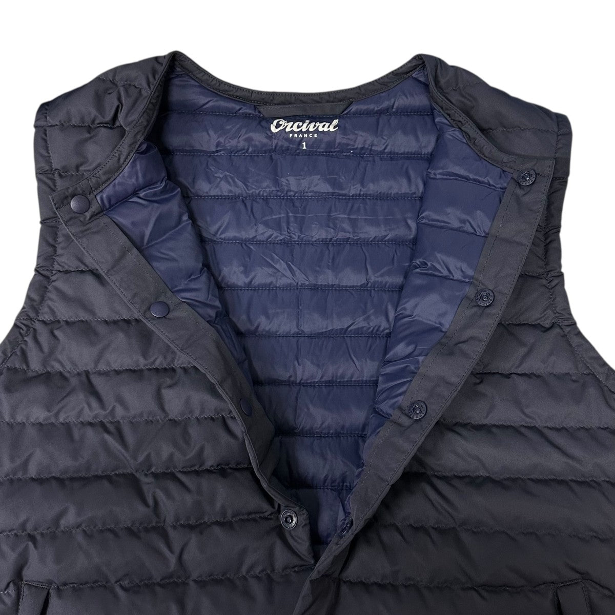 ORCIVAL(オーチバル) クルーネックインナーダウンベスト RC-8086 RC