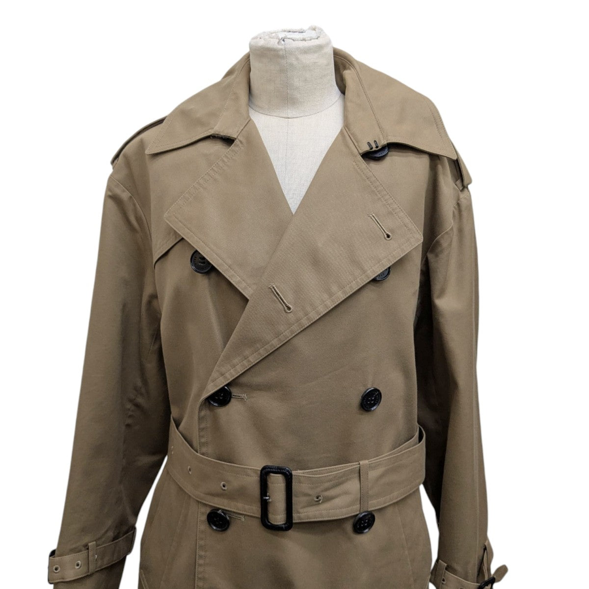 HYKE ビッグロングトレンチコート 162-17093 古着・中古-3枚目のアイテム画像