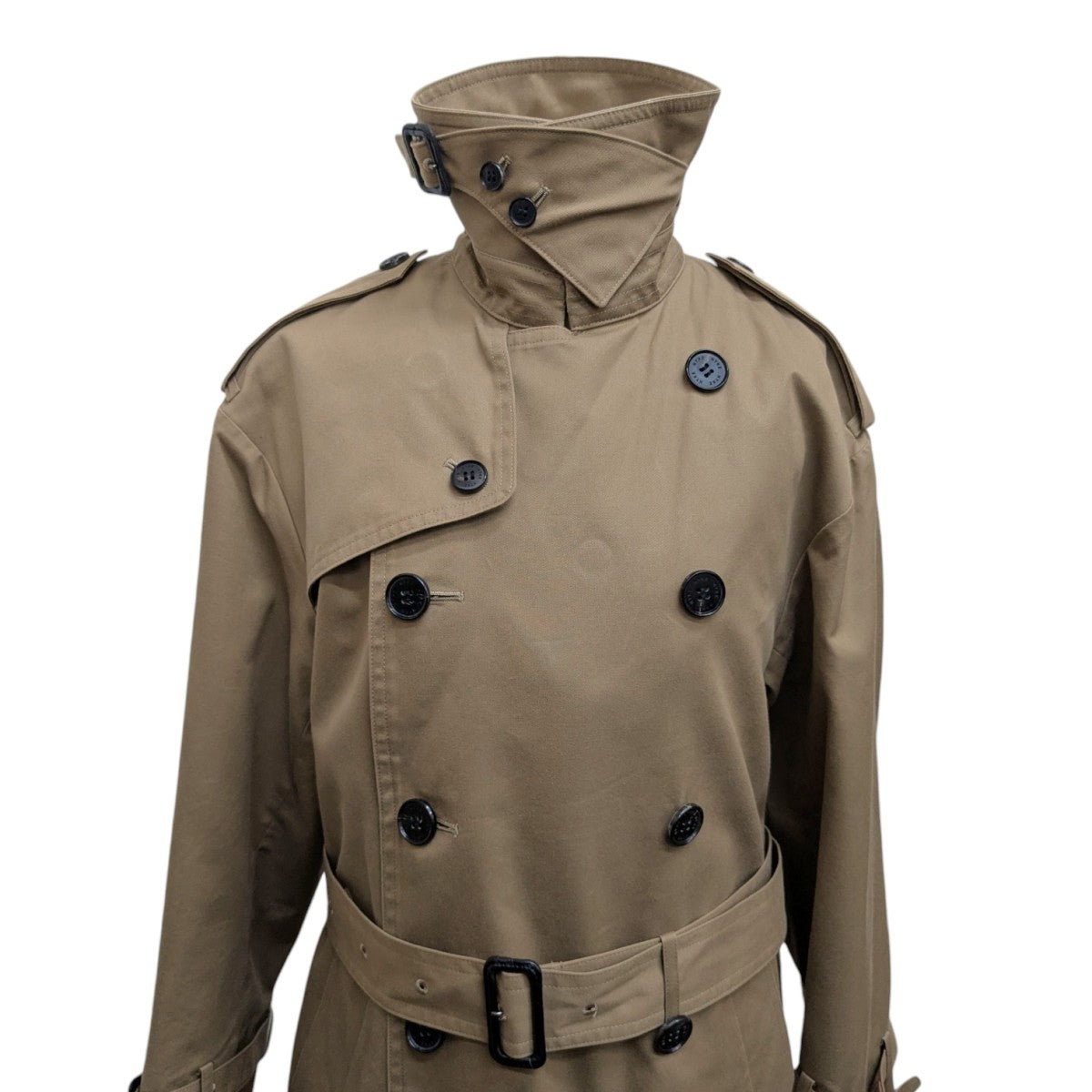 HYKE ビッグロングトレンチコート 162-17093 古着・中古-4枚目のアイテム画像