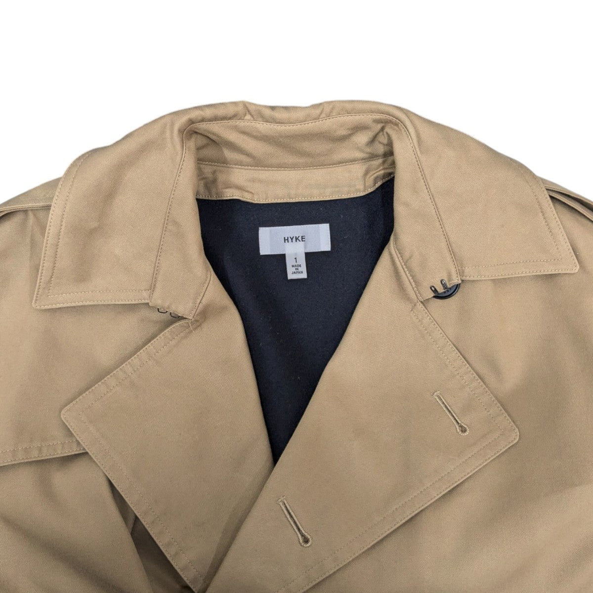 HYKE ビッグロングトレンチコート 162-17093 古着・中古-7枚目のアイテム画像