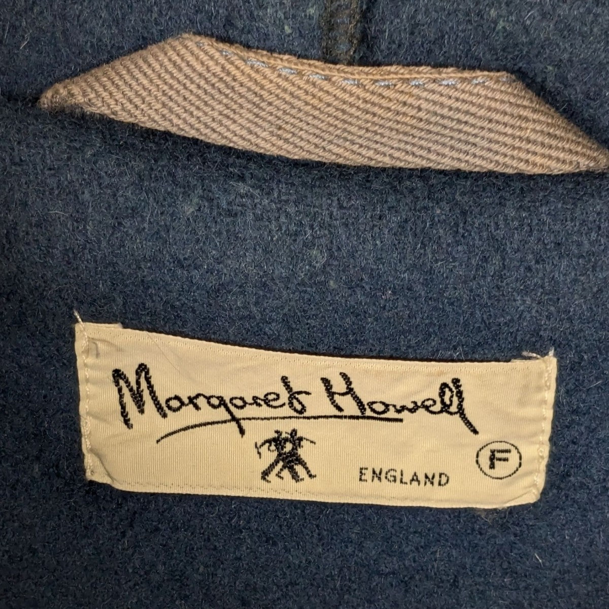 Margaret Howell ネイビー ロングダッフルコート L MARGARET HOWELL(マーガレットハウエル) ダッフルコート ネイビー
