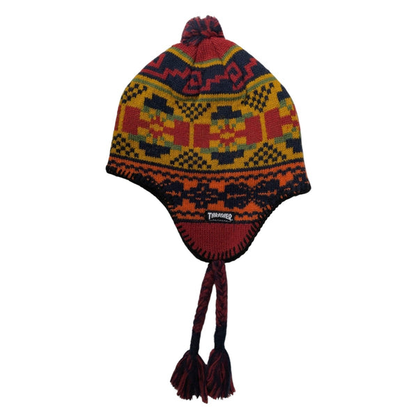 Supreme×THRASHER Earflap Beanieニット帽 マルチカラー サイズ 58cm