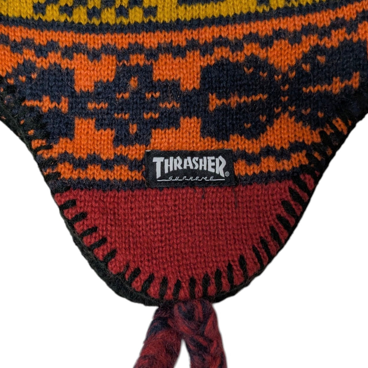 supreme×THRASHER ニット帽 ORANGE【在庫あり】 Supreme Thrasher Beanie (Supreme/ニット