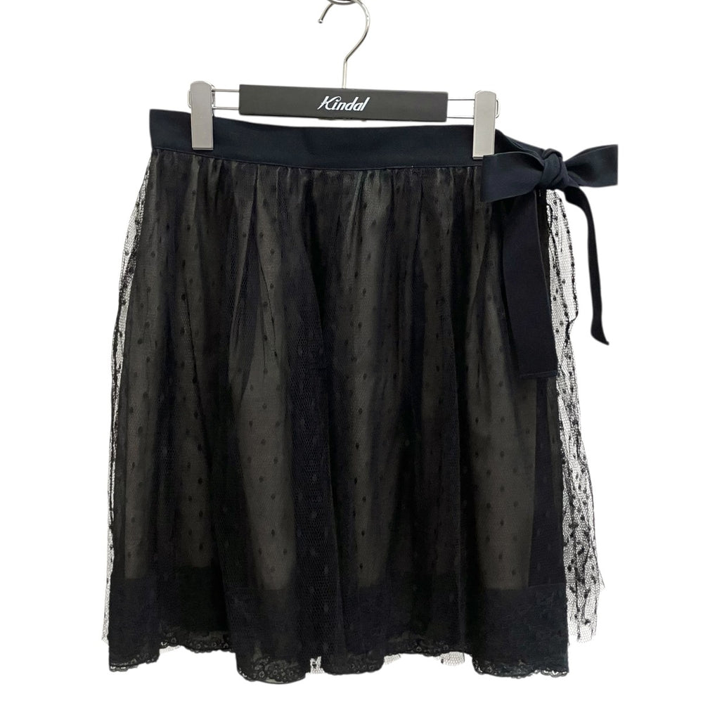 RED VALENTINO(レッド・ヴァレンティノ) ドット柄スカートP40200542 P40200542 ブラック サイズ 44｜【公式 ...