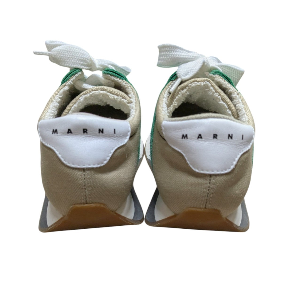 MARNI(マルニ) スニーカー ベージュ×グリーン サイズ 36｜【公式