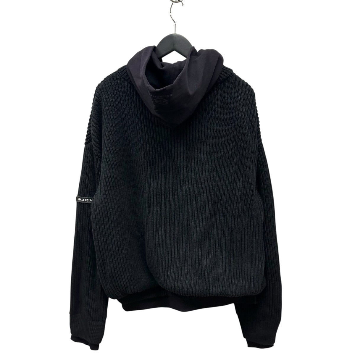 BALENCIAGA(バレンシアガ) 24SSZip Up Cardigan レイヤードパッチ