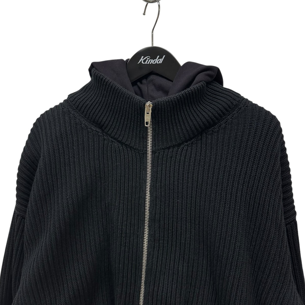 BALENCIAGA(バレンシアガ) 24SSZip Up Cardigan レイヤードパッチ 