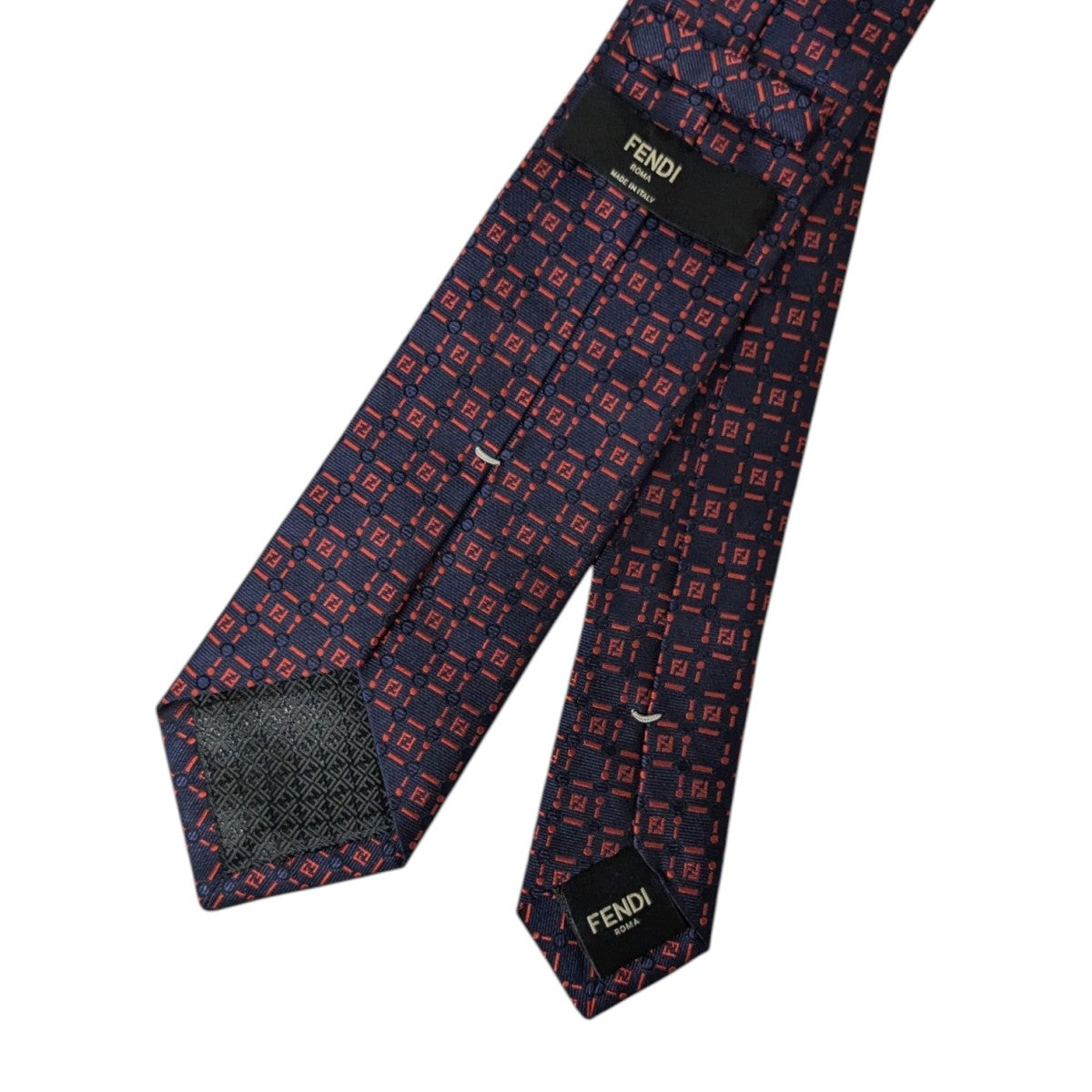 FENDI(フェンディ) ネクタイ ネイビー×レッド｜【公式】カインド