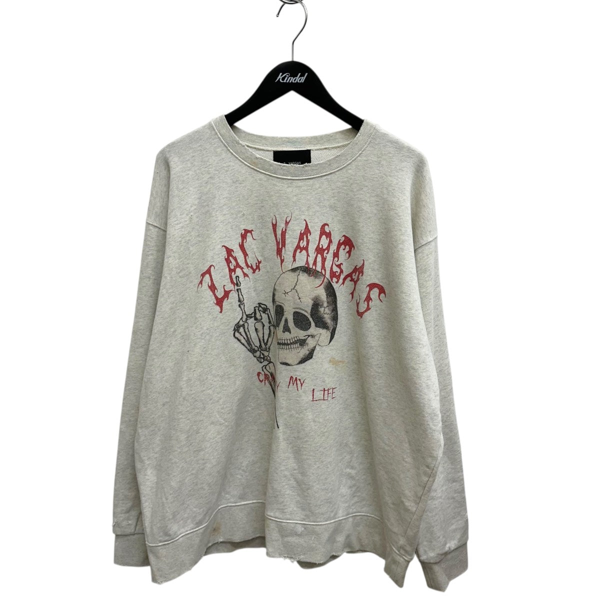 ザックバルガス グレー スウェット トレーナー Z．VARGAS(ザックバルガス) スウェットJU-3 JU-3 ライトグレー サイズ