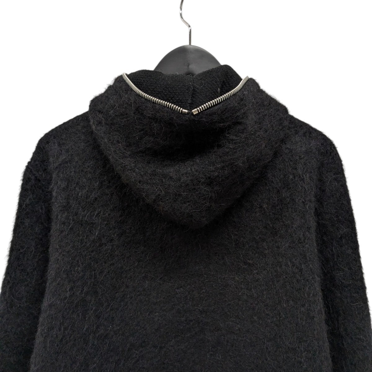 OUR LEGACY(アワーレガシー) FULL ZIP HOOD ウール混 BLACK-HAIRY-WOOL