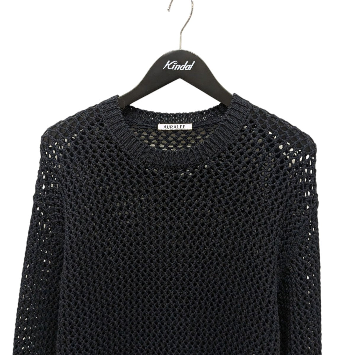 AURALEE(オーラリー) COTTON LILY-YARN MESH KNIT P Oメッシュニット