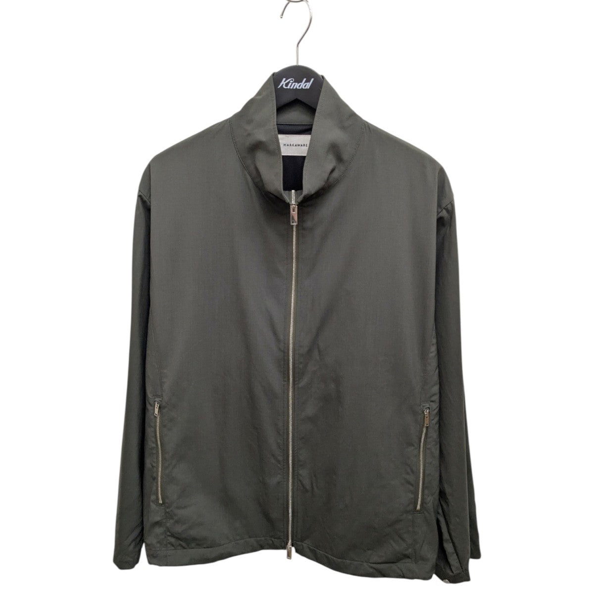 MARKAWARE 2 80 オーガニックウールタイプライタージップジャケットA24C02BL01C 古着・中古-1枚目のアイテム画像
