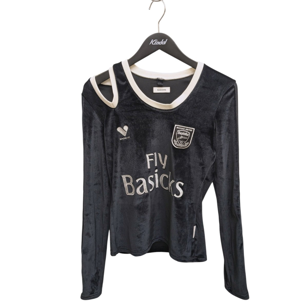 basicks(ベイシックス) Micro Cut-out Football Shirt長袖カットソー