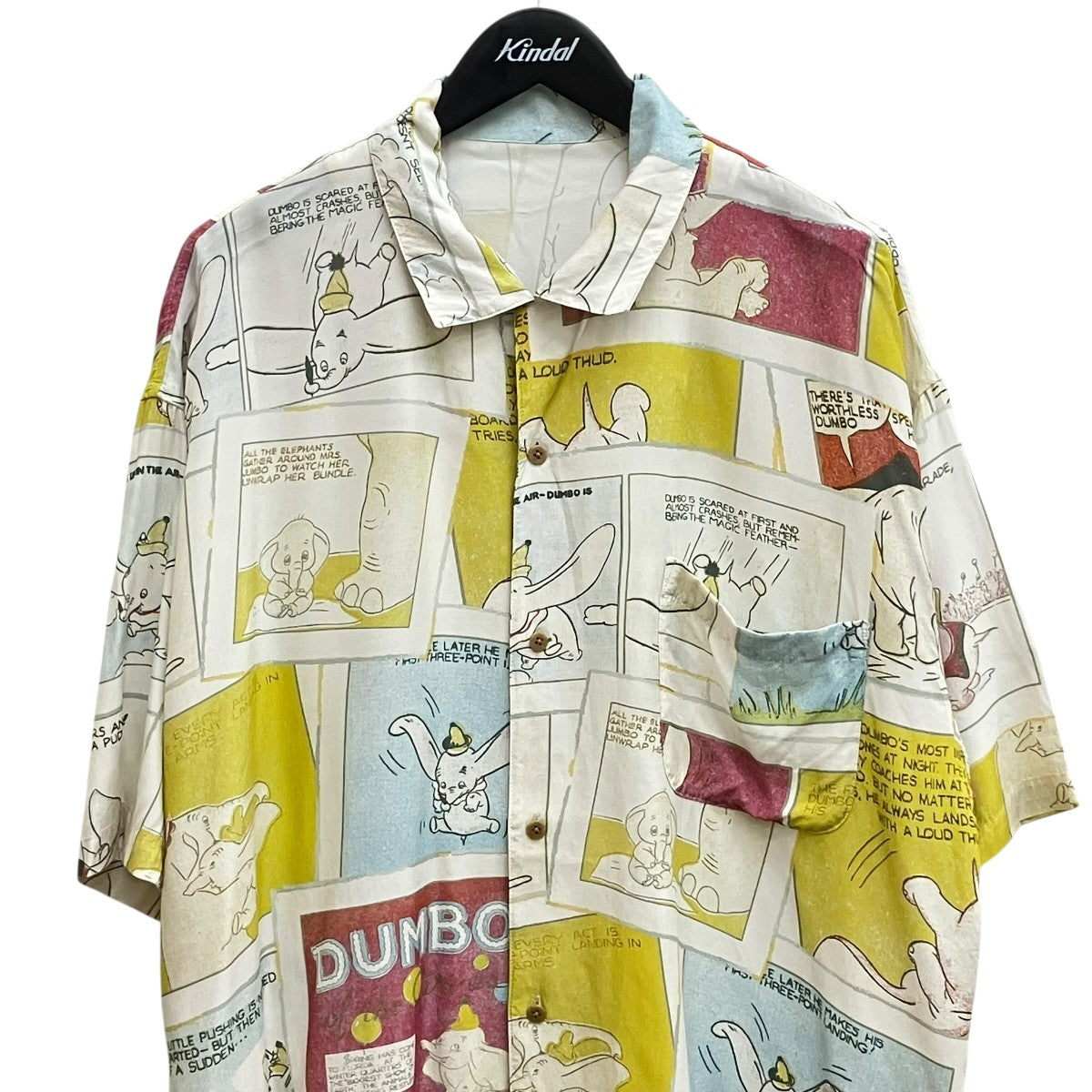 Porter Classic DISNEY VC PC ALOHA COLLECTION ALOHA SHIRT DUMBOアロハシャツ 古着・中古-3枚目のアイテム画像