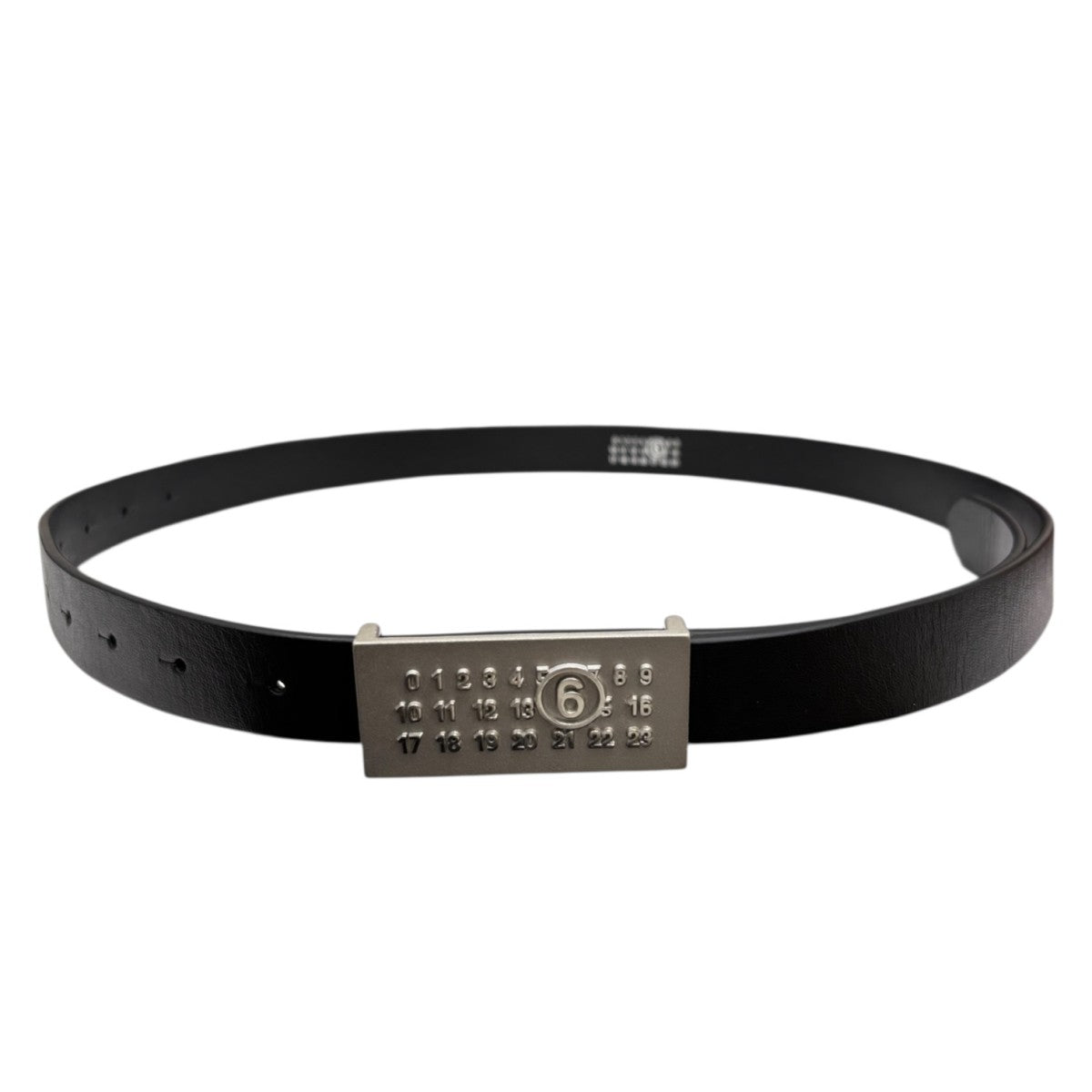 美品 MM6 Maison Margiela ダブルバックル ベルト　黒 MM6 エムエムシックス メゾンマルジェラ ベルト SA5TP0002 P4811