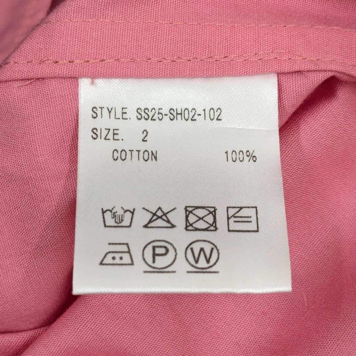 長袖シャツSS25-SH02-102