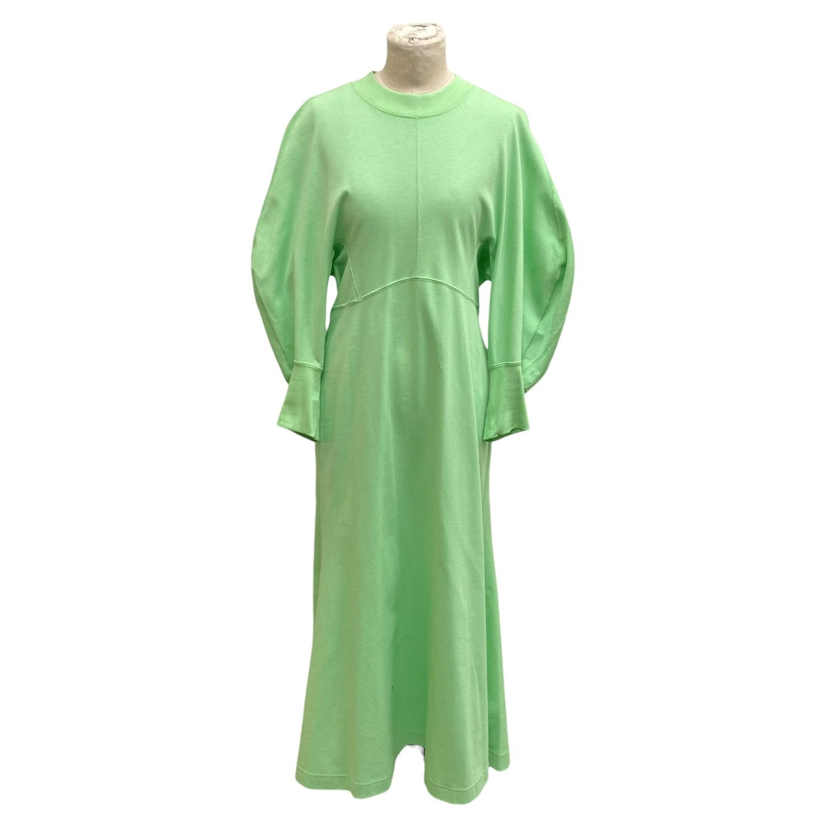 mame kurogouchi Cotton Jersey Flare Dress長袖ワンピースMM25SS-JS001 古着・中古-1枚目のアイテム画像
