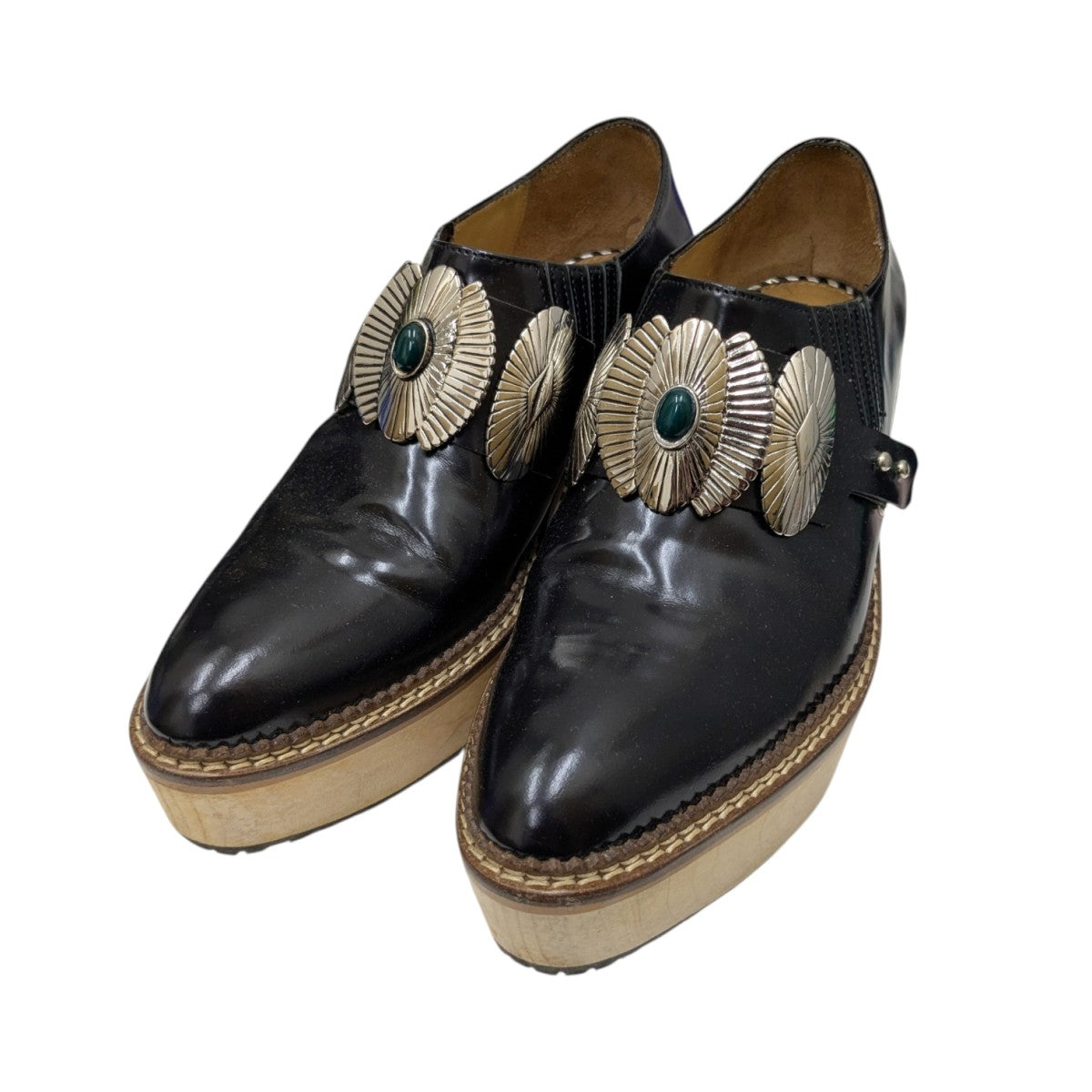 TOGA PULLA(トーガプルラ) ウッドソールレザーシューズ TP62-AJ774