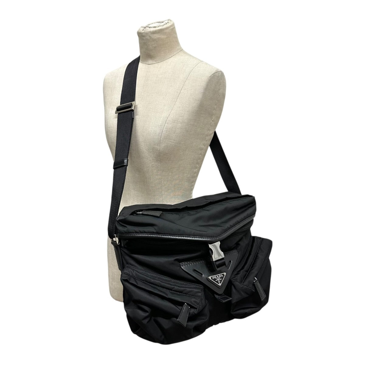 PRADA(プラダ) Re-Nylon xレザー ショルダーバッグ 2VD062 2VD062