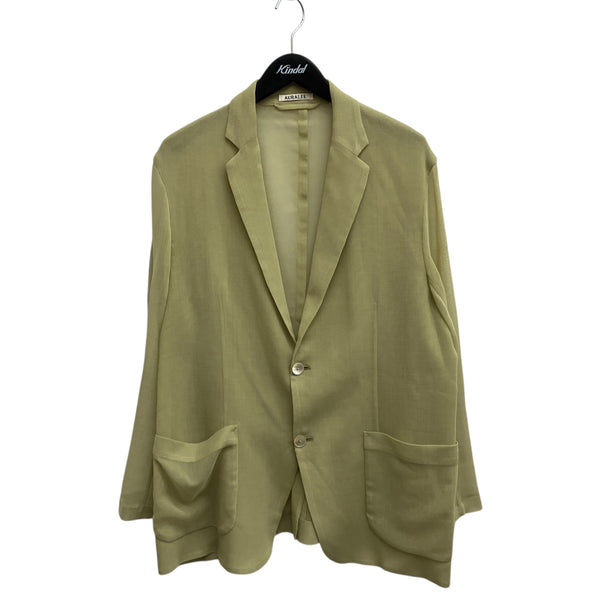 AURALEE(オーラリー) WOOL RECYCLE POLYESTER LENO SHEER JACKET