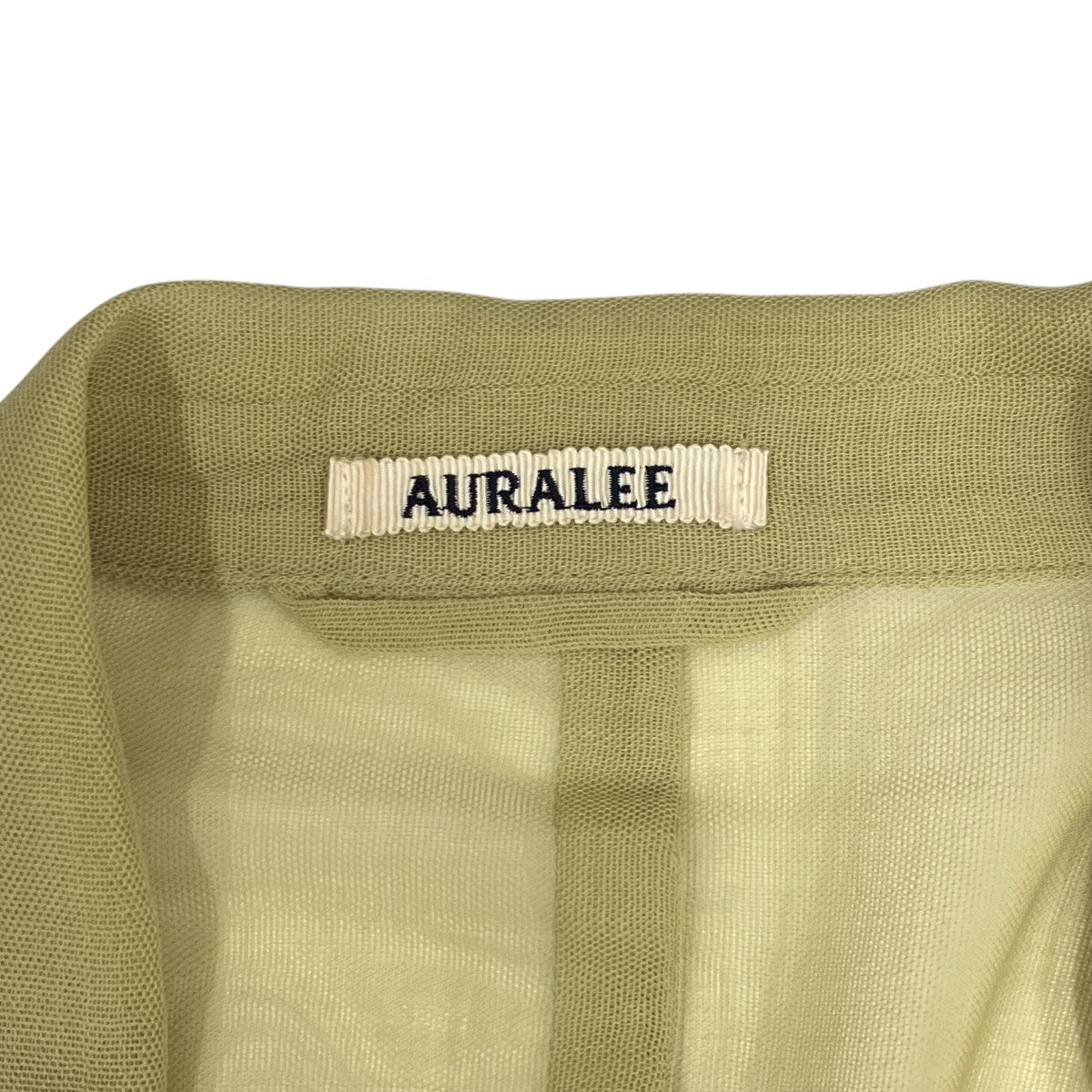AURALEE WOOL RECYCLE POLYESTER LENO SHEER JACKETジャケットA23SJ01EK 古着・中古-5枚目のアイテム画像