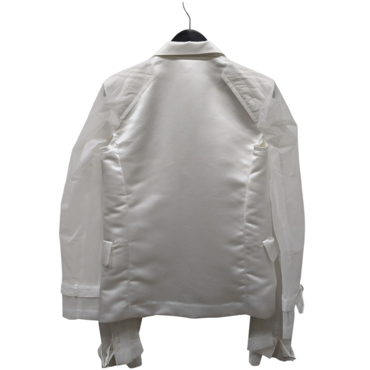 ローブドシャンブル コムデギャルソン 丸襟ジャケット　ナイロン robe de chambre COMME des GARCONS ローブドシャンブル