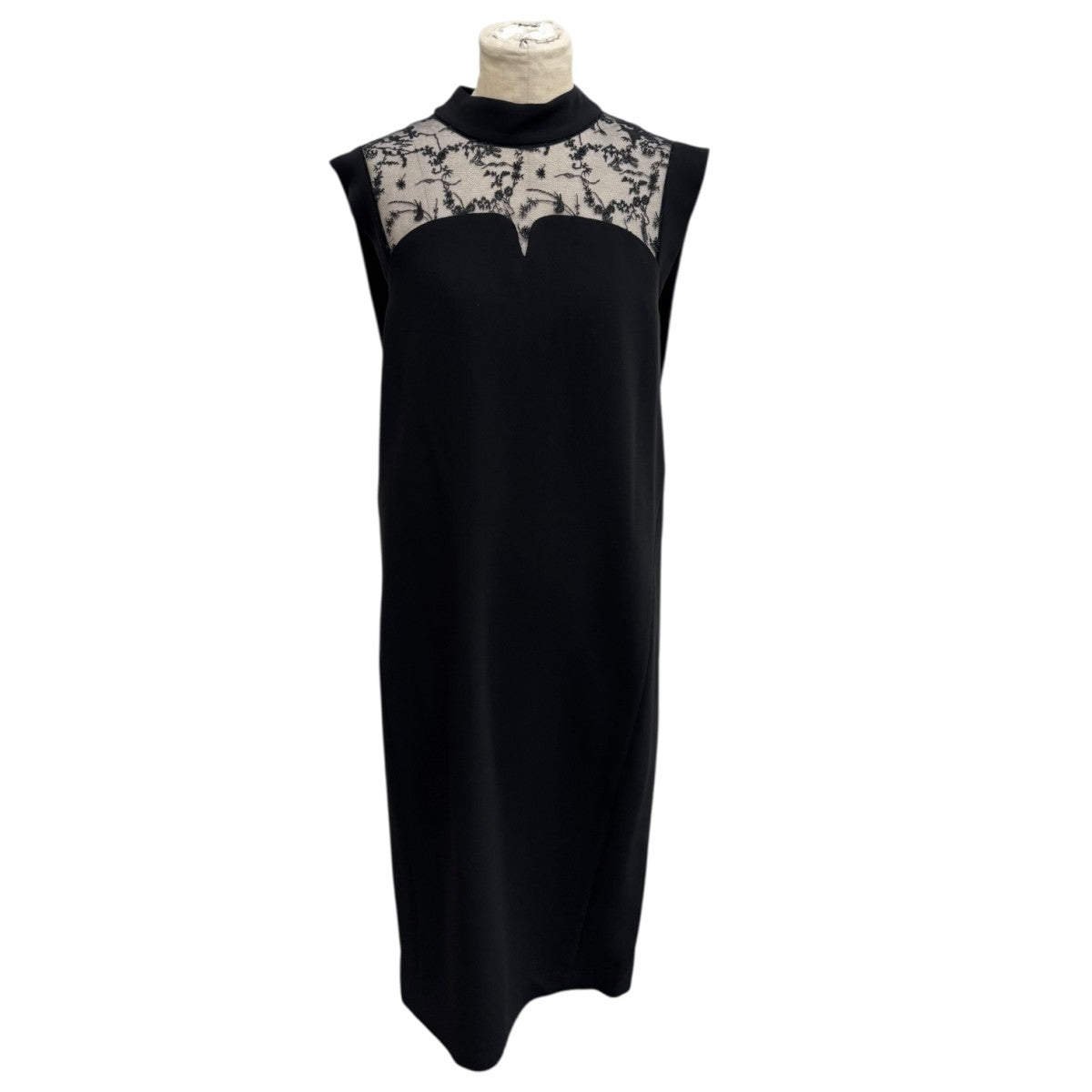 mame kurogouchi 24AWAcetate Polyester Floral Lace-Collar Sleeveless DressワンピースMM24FW-DR507 古着・中古-1枚目のアイテム画像