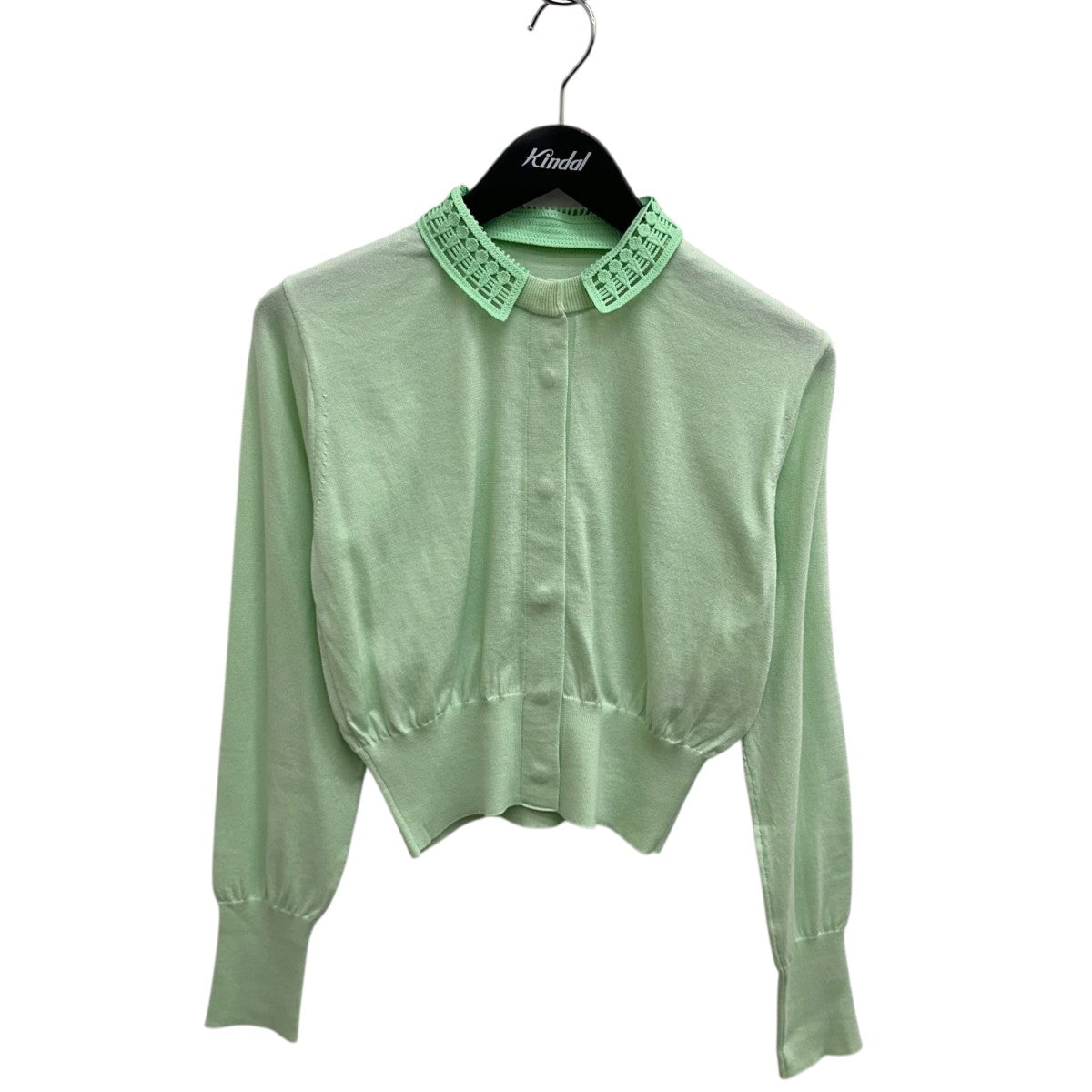 25SSDetachable Embroidery Collar Knitted CardiganニットカーディガンMM25SS-KN006