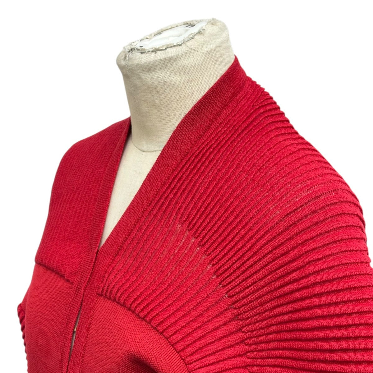 mame kurogouchi 25SSCurved Sleeve Knitted DressワンピースMM25SS-KN065 古着・中古-4枚目のアイテム画像