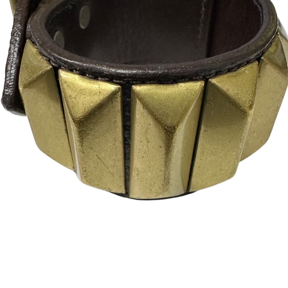 undercover スタッズ　レザー バングル UNDERCOVER(アンダーカバー) スタッズレザーブレスバングルUC1D4A02 F