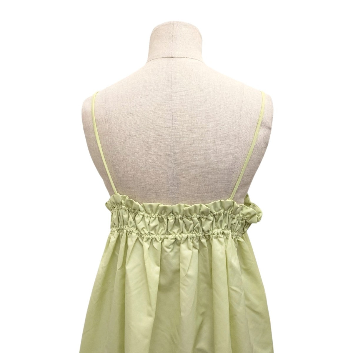 Ganni(ガニー) キャミソールワンピースF7929 F7929 黄緑 サイズ 38