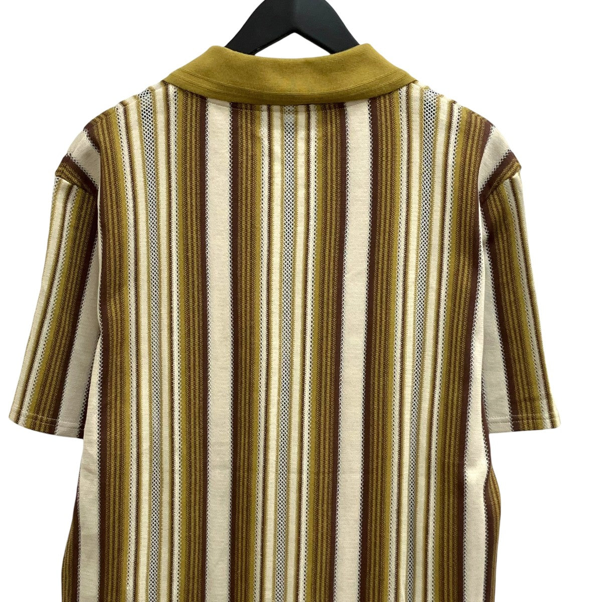 Jieda 24SSHALF ZIP STRIPE S S SHIRTジップニットポロシャツJie-24S-SH09 古着・中古-4枚目のアイテム画像