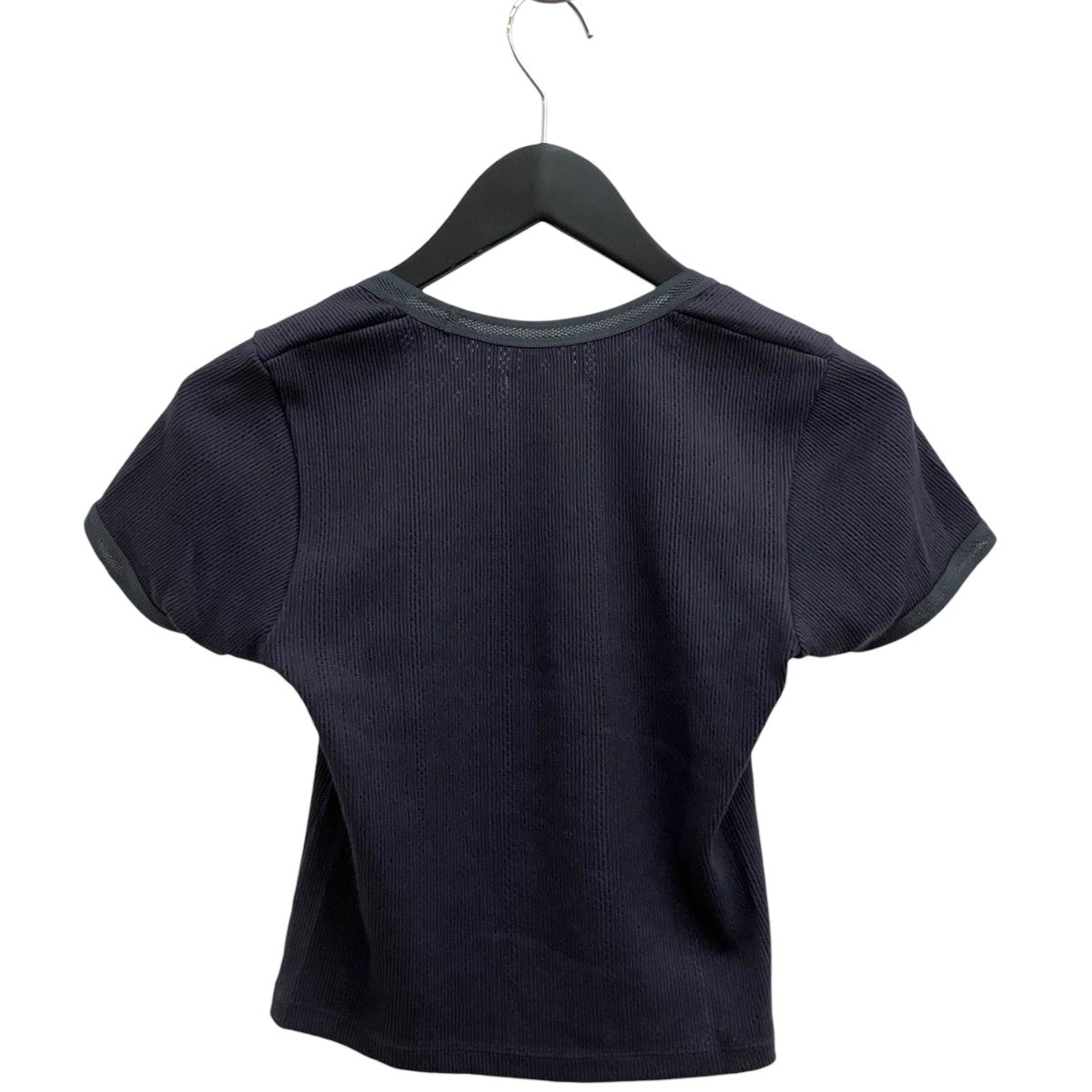 FUMIKA UCHIDA(フミカウチダ) Eyelet Rib Stitch Square-neck T-shirt