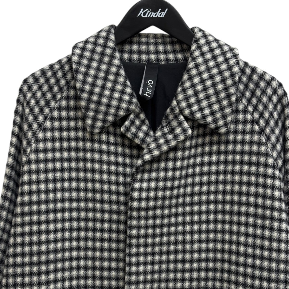 Hevo(イーヴォ) コート02716240730 02716240730 ブラック×ホワイト